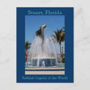 Briefkaart Sailfish Water Fountain Stuart, Florida