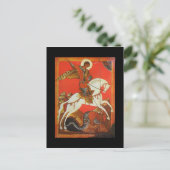 Briefkaart Saint George & Dragon (Staand voorkant)