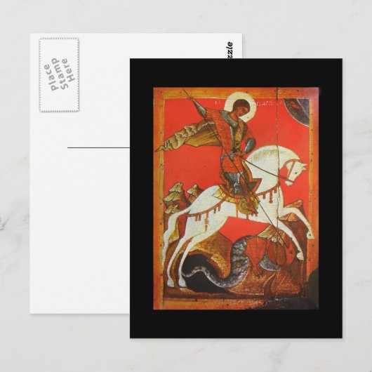 Briefkaart Saint George & Dragon (Voorkant / Achterkant)