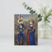 briefkaart "Saint George en Princess Sabra" (Staand voorkant)