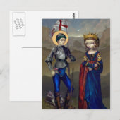 briefkaart "Saint George en Princess Sabra" (Voorkant / Achterkant)