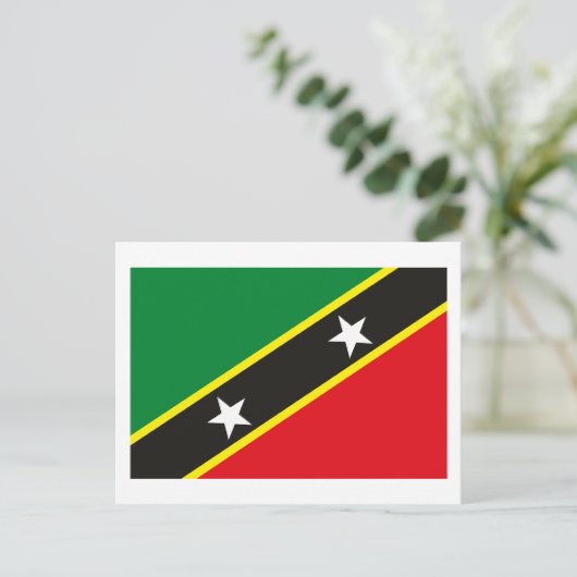 Briefkaart Saint Kitts en Nevis (Staand voorkant)