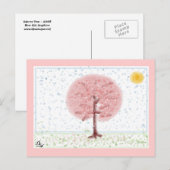 Briefkaart Sakura Tree (Voorkant / Achterkant)