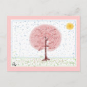 Briefkaart Sakura Tree (Voorkant)