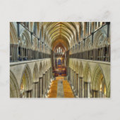 Briefkaart Salisbury Cathedraal Interior (Voorkant)