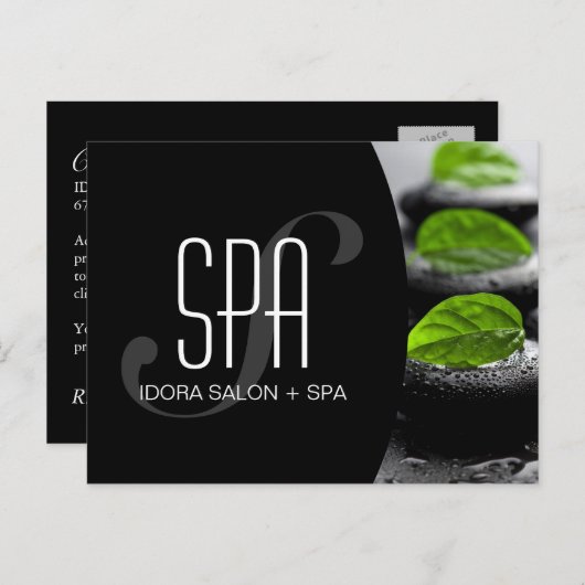  Briefkaart Salon en Spa Flyer (Voorkant / Achterkant)