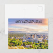 Briefkaart Salt Lake City Utah souvenir reizen (Voorkant / Achterkant)