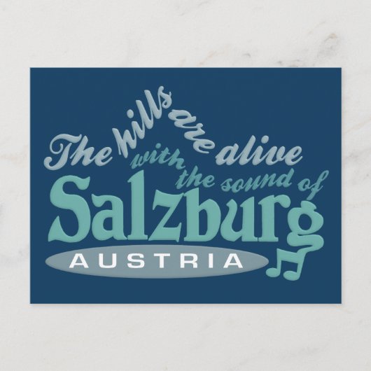 Briefkaart Salzburg (Voorkant)