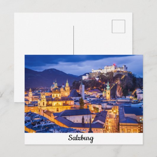 Briefkaart Salzburg (Voorkant / Achterkant)