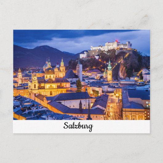 Briefkaart Salzburg (Voorkant)