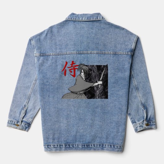 BRIEFKAART SAMURAI 01a Denim Jacket (Achterkant)
