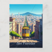 Briefkaart San Francisco Cable Car