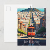 Briefkaart San Francisco Cable Car (Voorkant / Achterkant)