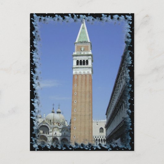 Briefkaart San Marco Square-toren (Voorkant)