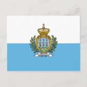 Briefkaart San Marino-vlag (Voorkant)
