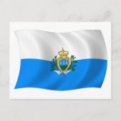 Briefkaart San Marino-vlag (Voorkant)