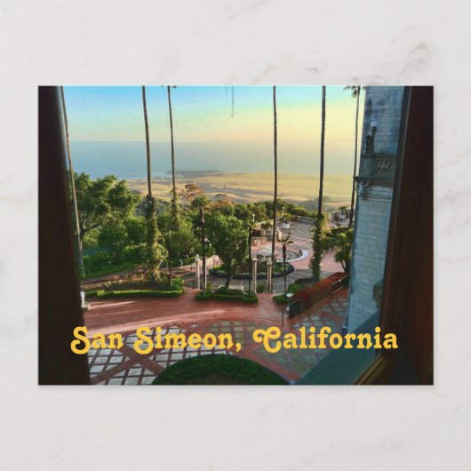 Briefkaart San Simeon Ocean Uitzicht (Voorkant)