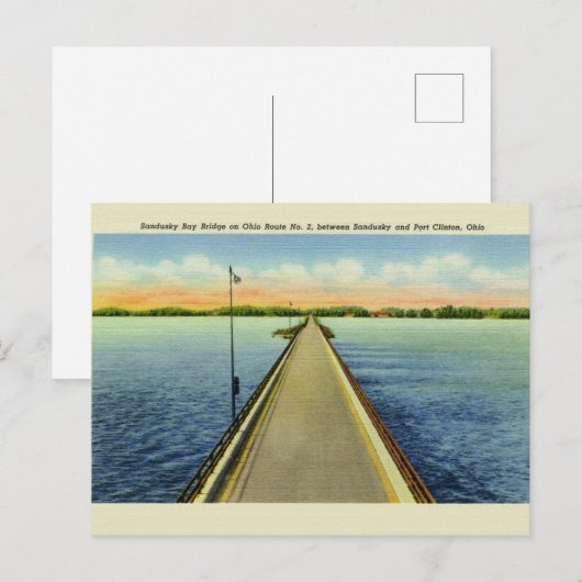  Briefkaart Sandusky Ohio (Voorkant / Achterkant)