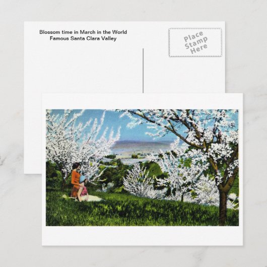  Briefkaart Santa Clara Valley (Voorkant / Achterkant)