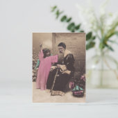  Briefkaart Santa Claus Pere Noel & Angel (Staand voorkant)