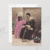  Briefkaart Santa Claus Pere Noel & Angel (Voorkant / Achterkant)