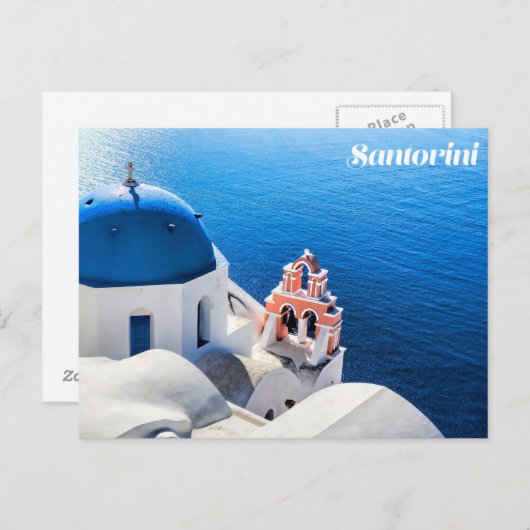 Briefkaart Santorini (Voorkant / Achterkant)