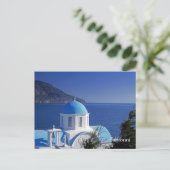 Briefkaart Santorini Griekenland (Staand voorkant)