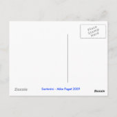 Briefkaart Santorini Griekenland (Achterkant)