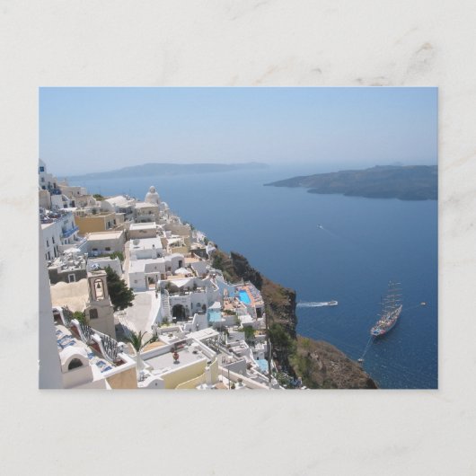 Briefkaart Santorini Griekenland (Voorkant)