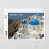 Briefkaart - Santorini Griekenland (Voorkant / Achterkant)