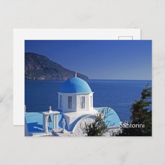 Briefkaart Santorini Griekenland (Voorkant / Achterkant)
