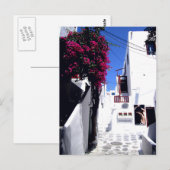 Briefkaart Santorini Street (Voorkant / Achterkant)