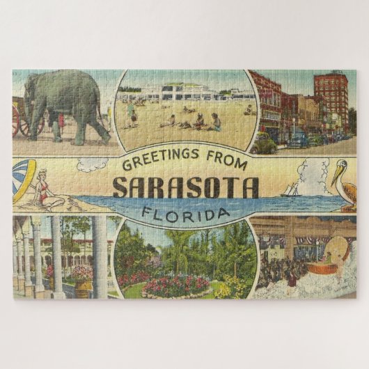  Briefkaart Sarasota Legpuzzel (Horizontaal)