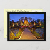 Briefkaart Saraswati Temple, Ubud Bali Indonesia (Voorkant / Achterkant)