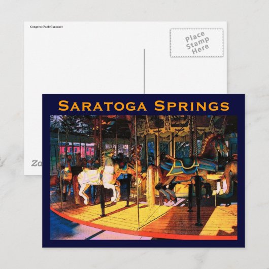 Briefkaart Saratoga Springs (Voorkant / Achterkant)