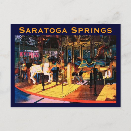Briefkaart Saratoga Springs (Voorkant)