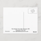 Briefkaart, Savannah, Georgia, VS Briefkaart (Achterkant)