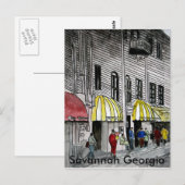Briefkaart Savannah River Street 4 (Voorkant / Achterkant)