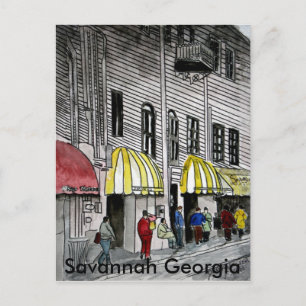Briefkaart Savannah River Street 4