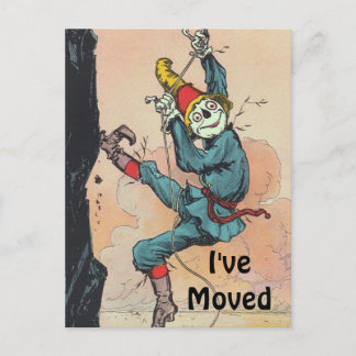 Briefkaart  Scarecrow Oz Verplaatst Nieuwe Adres P