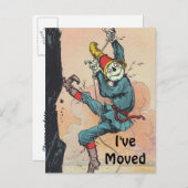 Briefkaart  Scarecrow Oz Verplaatst Nieuwe Adres P (Voorkant / Achterkant)