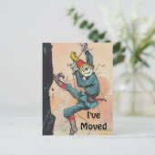 Briefkaart  Scarecrow Oz Verplaatst Nieuwe Adres P (Staand voorkant)