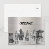 Briefkaart schaakmat schaakdefinitie (Voorkant / Achterkant)