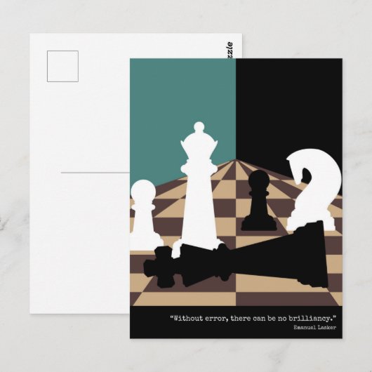 Briefkaart schaken (Voorkant / Achterkant)