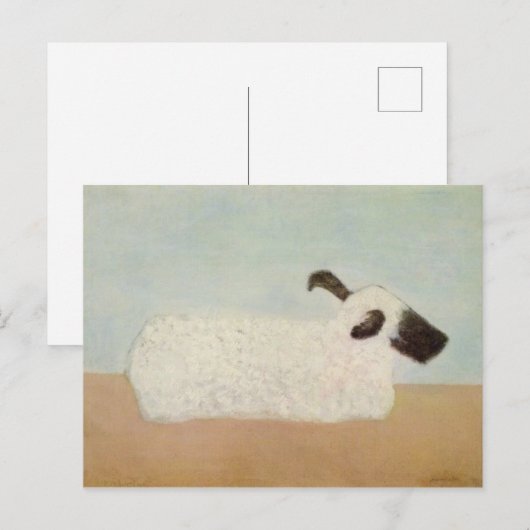Briefkaart schapen (van Milton Avery) (Voorkant / Achterkant)