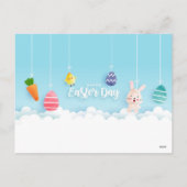  Briefkaart: Schattige kuikens in Bonnet Feestdagenkaart (Achterkant)