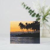 Briefkaart: schemering bij Waikoloa Briefkaart (Staand voorkant)