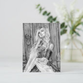 Briefkaart Scheming Lady (Staand voorkant)