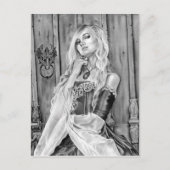 Briefkaart Scheming Lady (Voorkant)