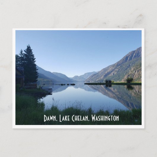 Briefkaart schilderachtig-Amerika: Lake Chelan, Wa (Voorkant)